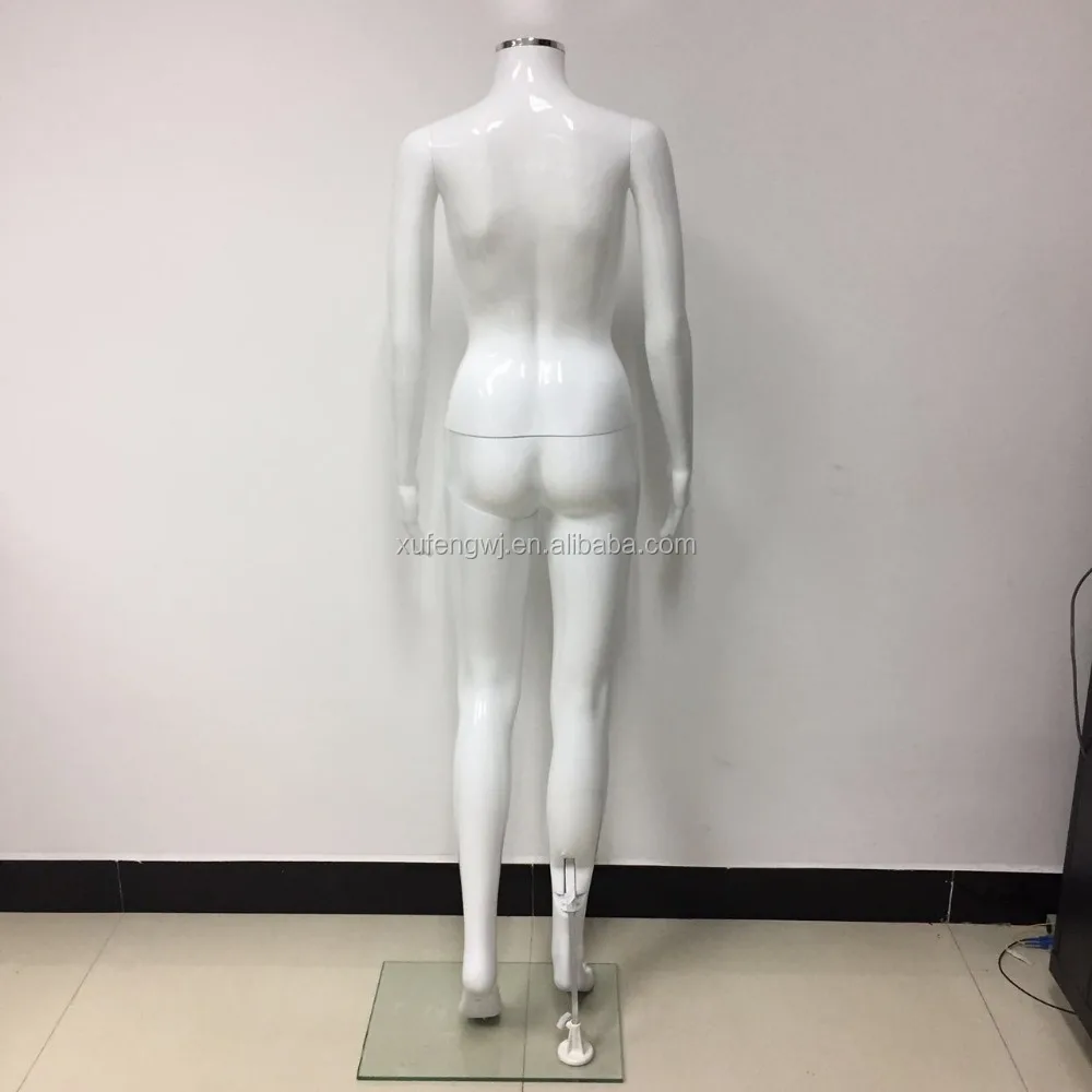 Headless Glossy White Dummy Spray Paint Woman Model High Quality For Wedding Dress Display Mannequin Accept Color Custom