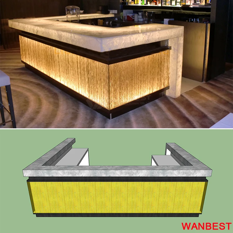 LED mobile bar counter portable bar counter for sale luminous top bar counter for event