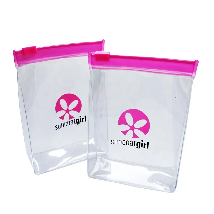 New Design Fashion Clear PVC Zipper Nail Polish Pouch Bag for Children