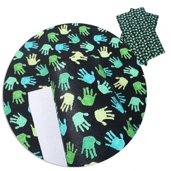 Cheap Hand Printed Fabric Synthetic Leather Roll For Bag 71219