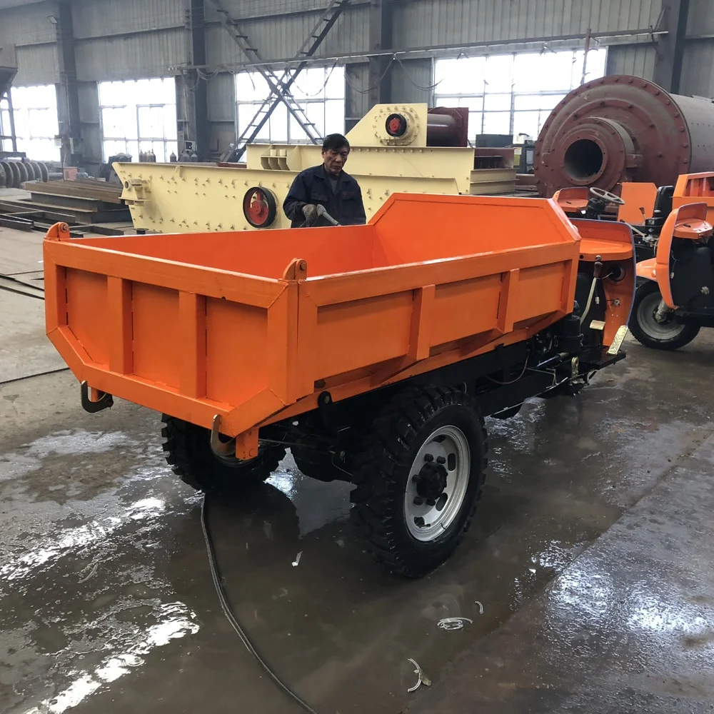 three wheels small cargo truck, 2 ton carry capacity diesel dumper