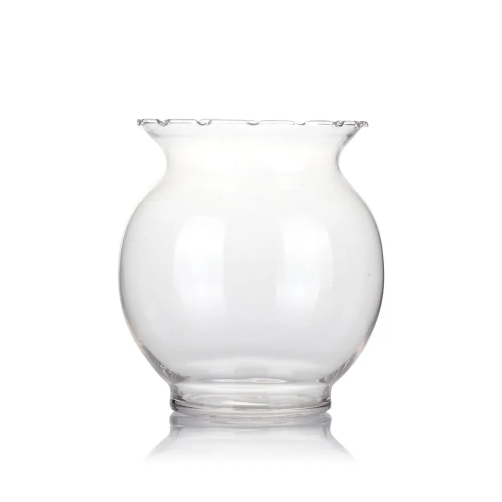 centerpiece large round hanging flat fish bowl