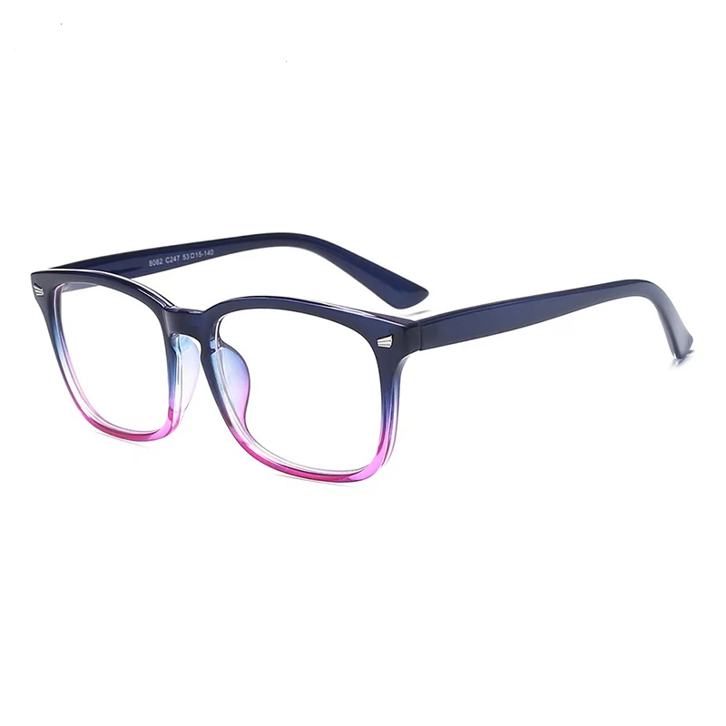 2020 Vintage Inspired Half Tinted Frame Cheap Oversized Square Eye Glasses