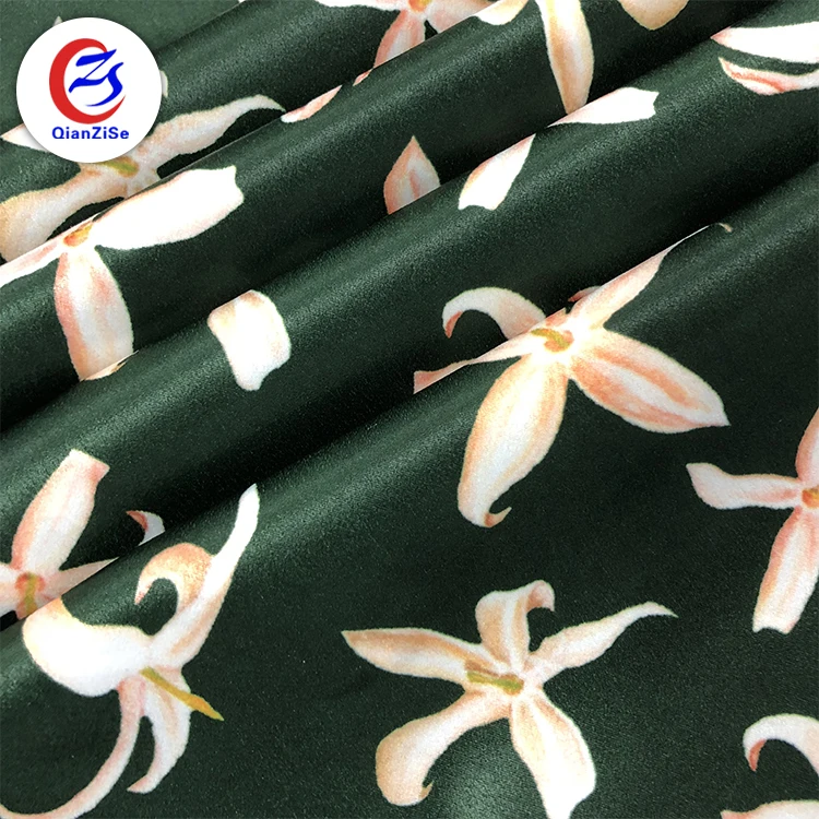 Цветочный дизайн сублимационная мода цифровая печать ткань для женских платьев
