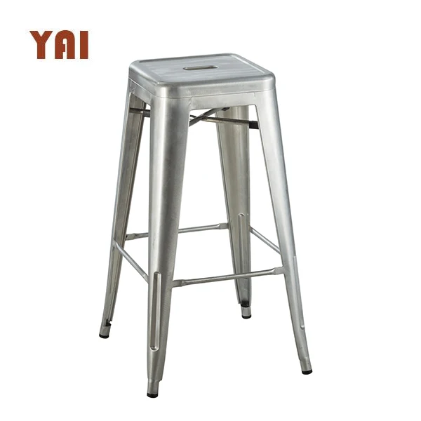 home center kitchen metal brass unique industrial vintage aluminum metal bar stool with wood seat