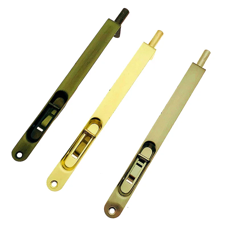 8 Inch Iron Brass Flush Door Bolt