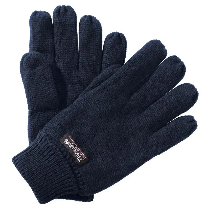 Customize  Adult Knit Winter Gloves Personalized Men Acrylic Knitted  Gloves with Lining for Winter Season