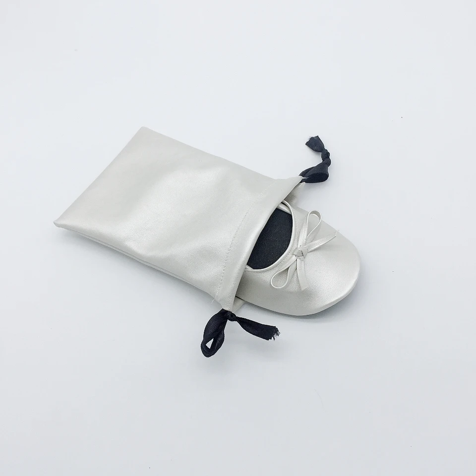 flexible girls ballet flat roll up flat ballerina slippers wedding