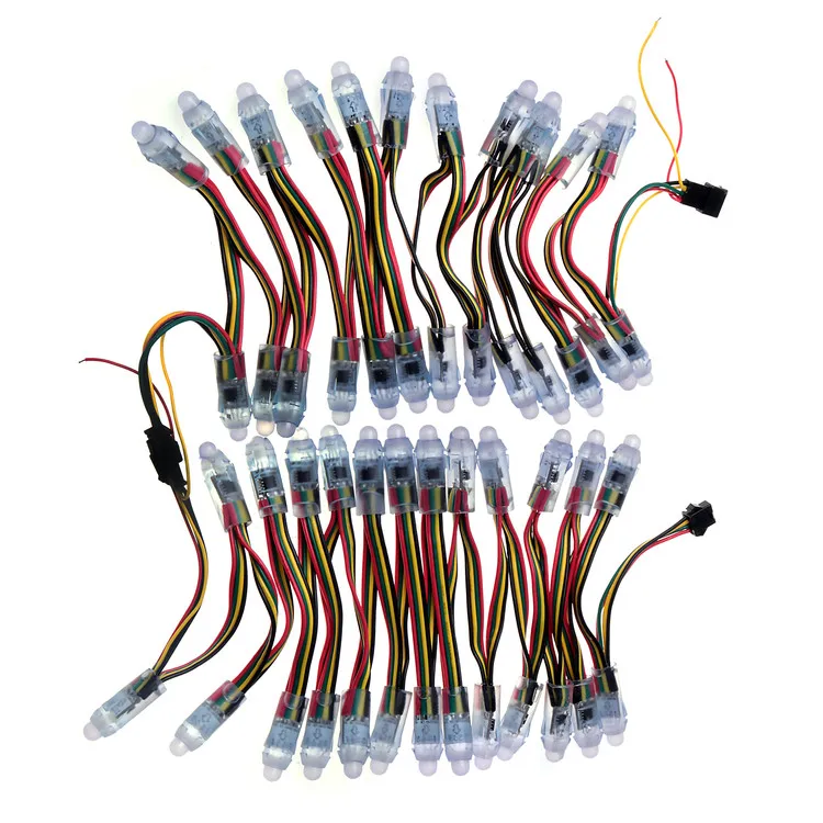 Водонепроницаемое Наружное Декоративное освещение WS2818 ws2811 12 мм rgb Пиксельная светодиодная гирлянда