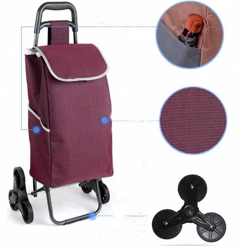 600D china jiafei products folding hairdresser trolley case Metal Luggage Cart Shopping trolley/ Cart