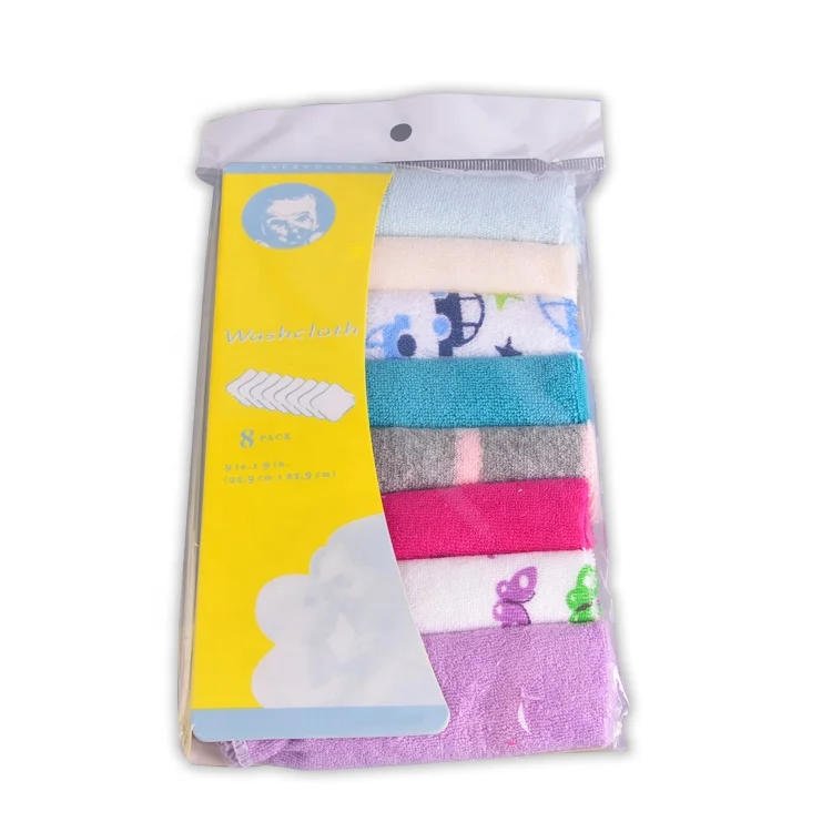 Redkite 8 pieces soft comfortable skin bath toddler organic baby washcloths