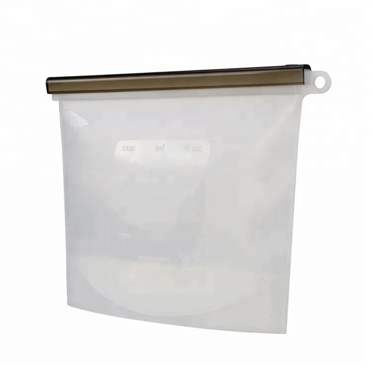 Wholesale durable waterproof sandwich reusable silicone ziplock bags for food