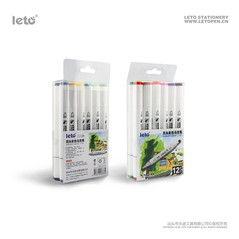 
Color markers double-ended Art permanent markers 