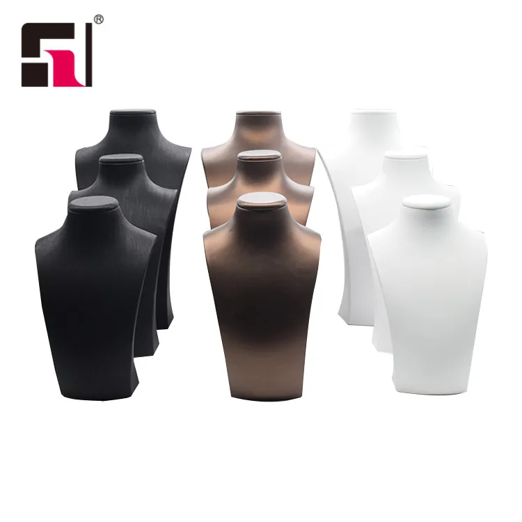 Подставки для ювелирных изделий, подставка для ювелирных изделий, подставка для ювелирных изделий, ожерелье из белой кожи, подставка для демонстрации бюста