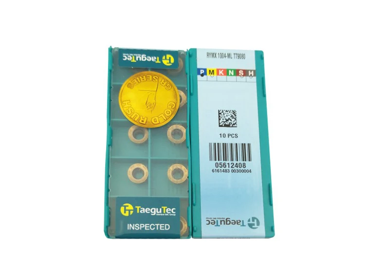 TaeguTec milling carbide inserts RYMX1004-ML TT9080 carbide inserts tips