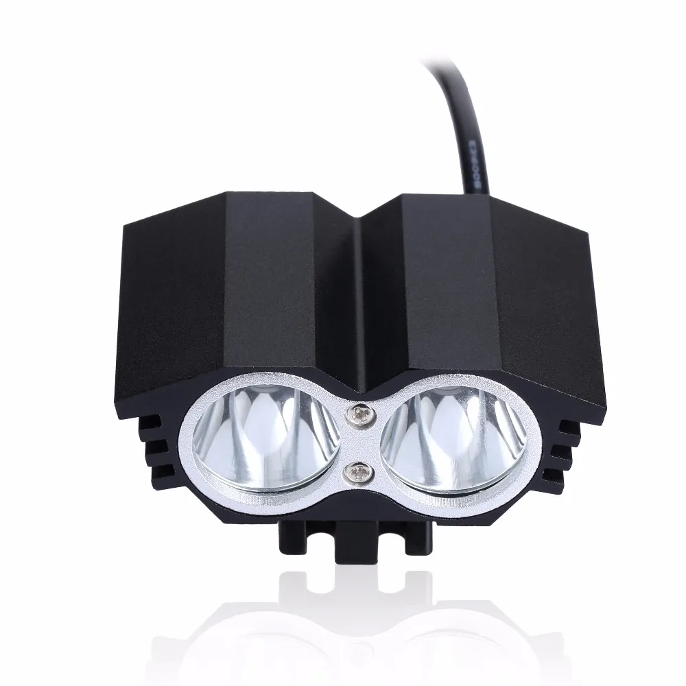 Rechargeable Waterproof 3000LM Bike bicycle Headlight MTB Light 2 CREE LED Lights