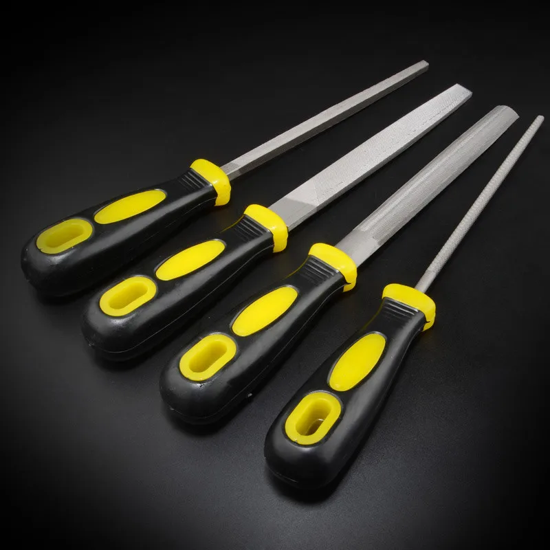 Wood Combine Rasp Bars Triangle Steel Files With Plastic Handle