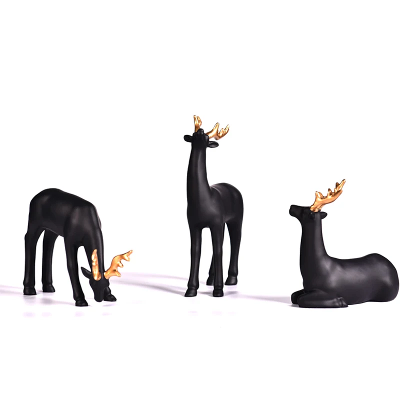 Рождественские фигурки оленей из смолы хорошего качества, поделки