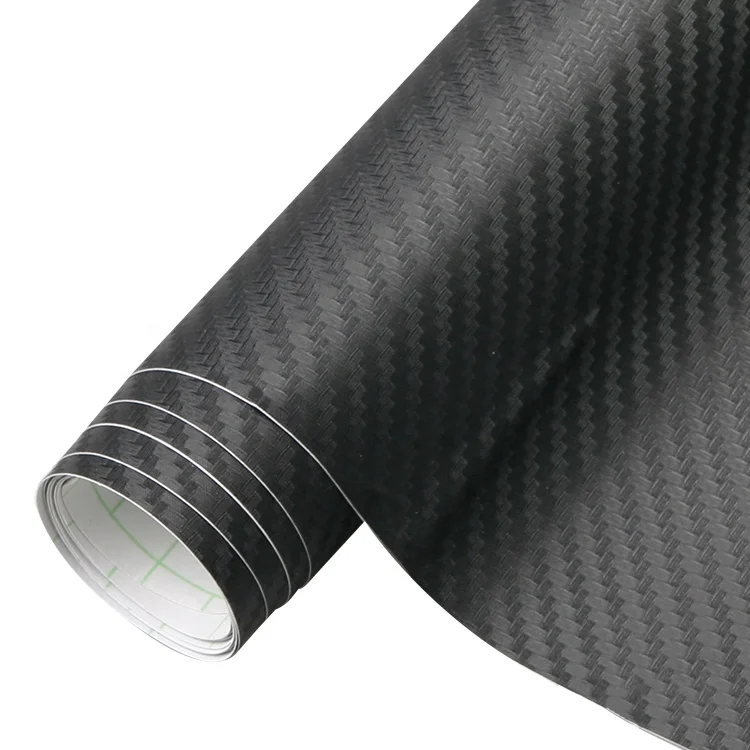 Guangzhou Xiaode Wholesale reflective 5d carbon fiber car wrap black chrome vinyl car wrap