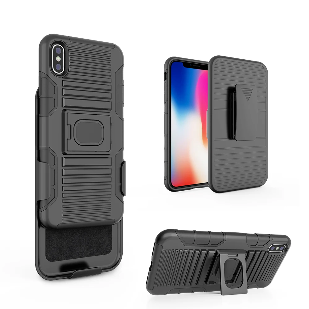 Фабрика Жесткий ПК ТПУ кобура комбо ячейки чехол для iPhone XR