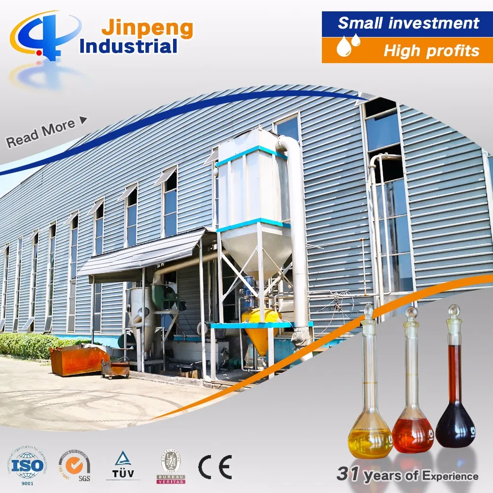 Первоклассная технология 24 часа непрерывной переработки отработанных шин/резины/пластика в установка пиролиза топливного масла