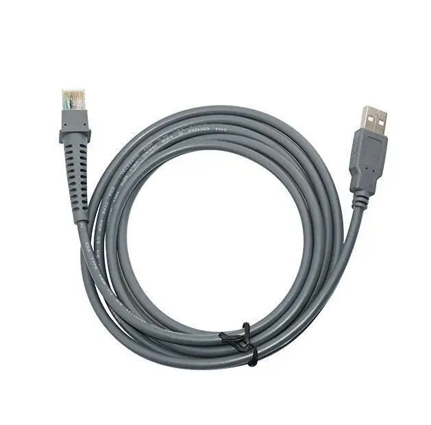 Stocked Wholesale 2M Symbol Series USB A male to RJ45 Scanner Cable for Symbol Barcode Scanner LS4278 LS2208 2208AP