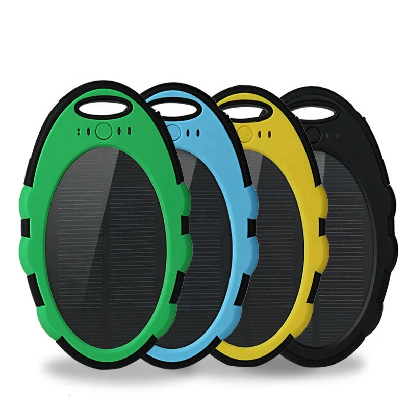 Portable mini Solar mobile phone Charger 5000mah battery Power Bank for iphone