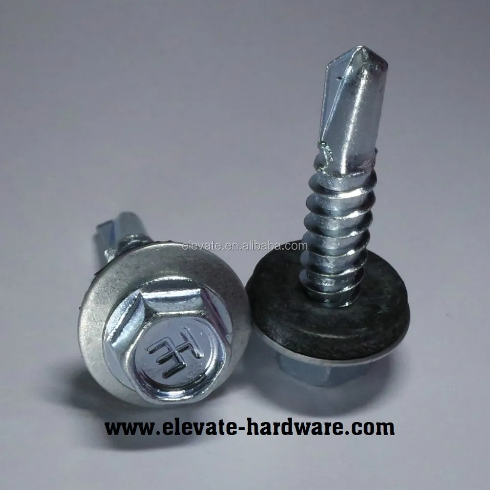 Hex Washer Head BSD Thread Bonded Washer Self Drilling Roofing Screw