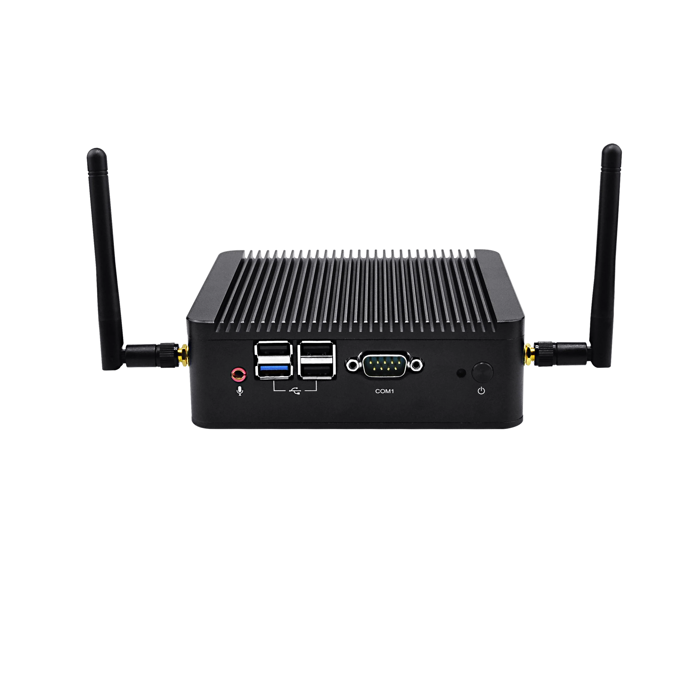 Kansung Barebone Pfsense Ubuntu безвентиляторный промышленный мини-компьютер с Nano Itx Bay Trail J1900 Dual Lan