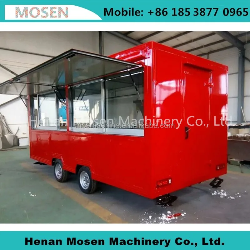 hot dog ice cream food cart concession trailer, mini truck food, used food trucks for sale in USA