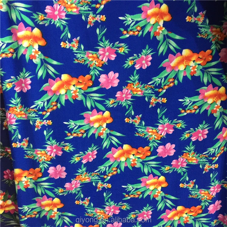 Мягкая на ощупь 100% вискоза, гладкая тканая Реактивная ткань с принтом для платья для девочек