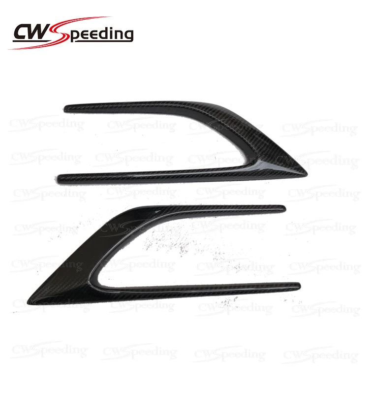 CARBON FIBER FRONT BUMPER VENTS FOR MERCEDES-BENZ C-CLASS W205 C180 C200 C260 BODYKIT