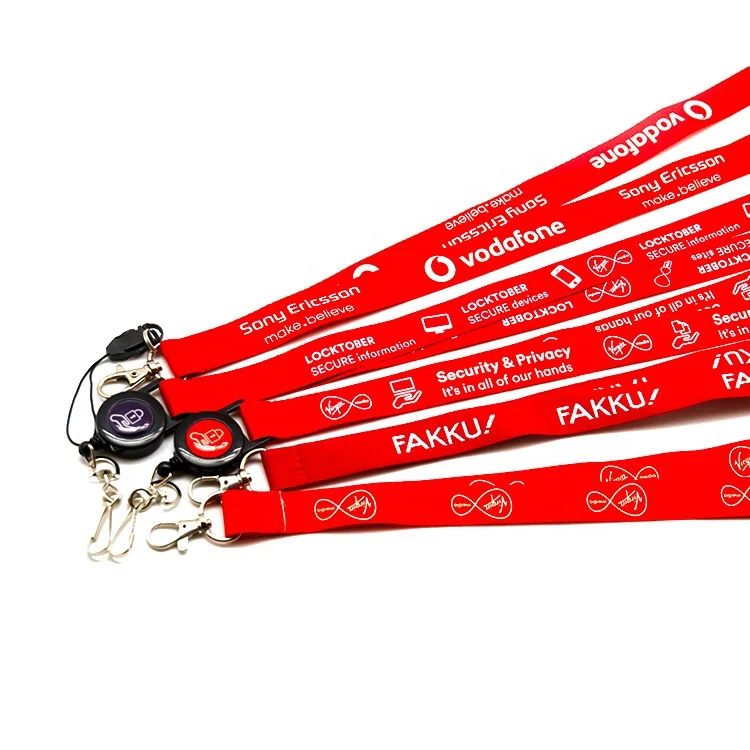 2024 2025 Hot Sale Sublimation Printed Polyester Lanyards Customized Logos With Competitive Prices