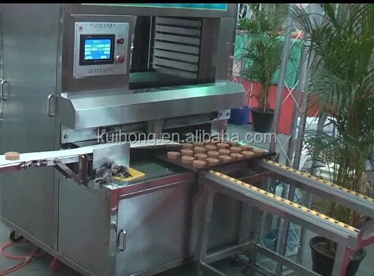 10 off KH the newest automatic mooncake encrusting machine production line price for making mooncake / kubba / maamoul