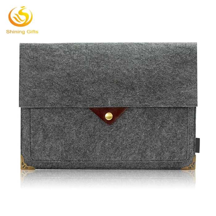 13 Inch 14 Inch Quilted Laptop Sleeve Waterproof Felt Laptop Cover for Notebook Ultrabook Bag