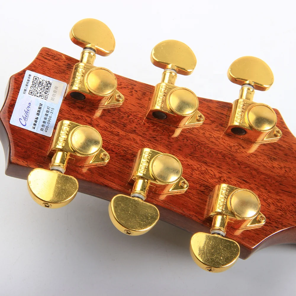 LX-N70SS  Chihiro Full Size Whole Solid Wood High-end Abalone Shell Binding Ultra-glossy Player Acoustic Guitar Wholesale China