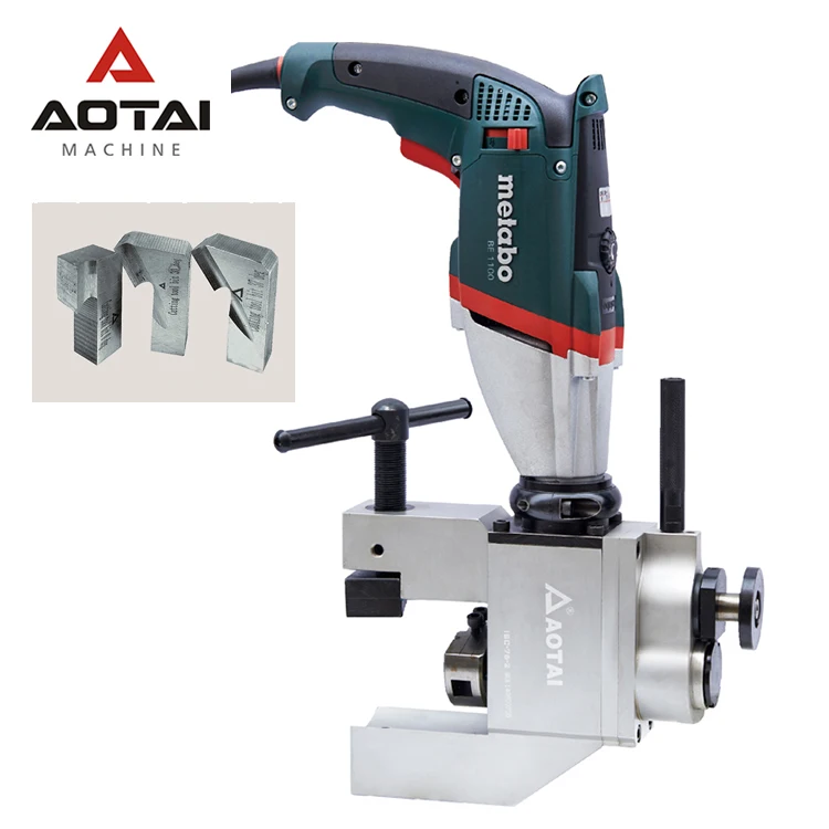 
AOTAI ISC-76-II light weight portable out mounted automatic feeding metabo electric motor pipe beveling machine 