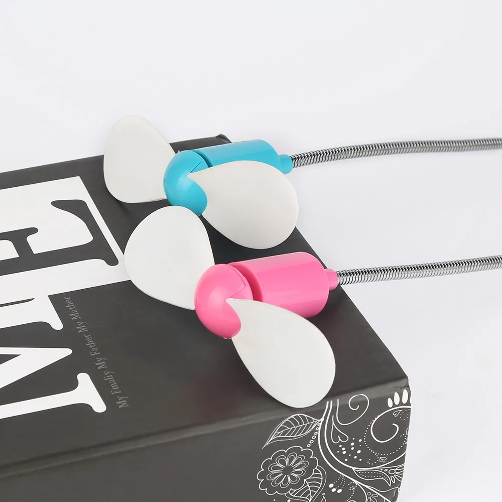 electric usb mini fan cooler fan portable with two blades Flexible USB fan