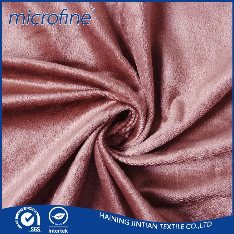 1.5 мм 100% полиэстер velboa бархатной ткани для плюшевые тапочки