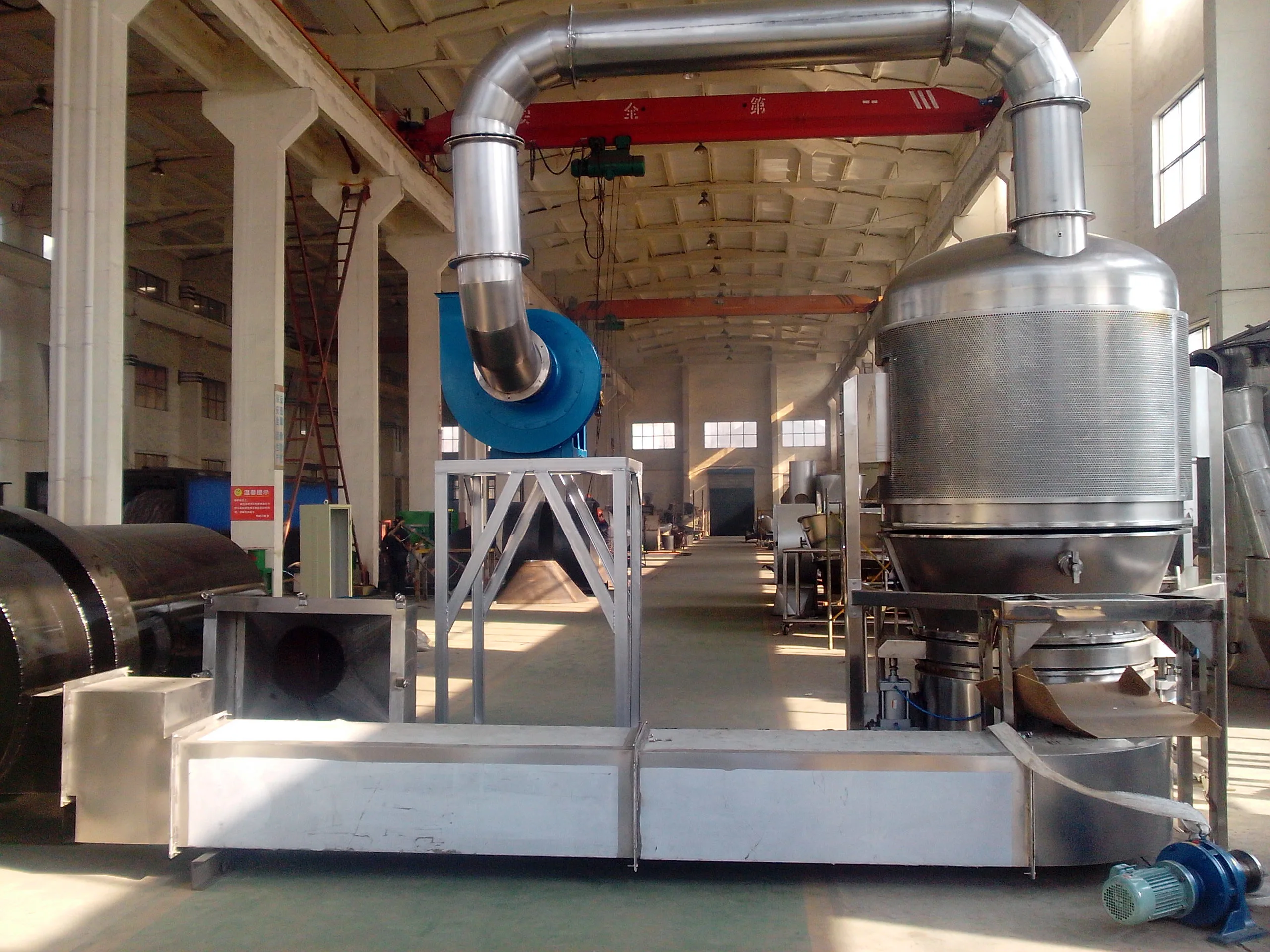 Low Price sodium perchlorate fluid bed dryer for xcmg spare parts