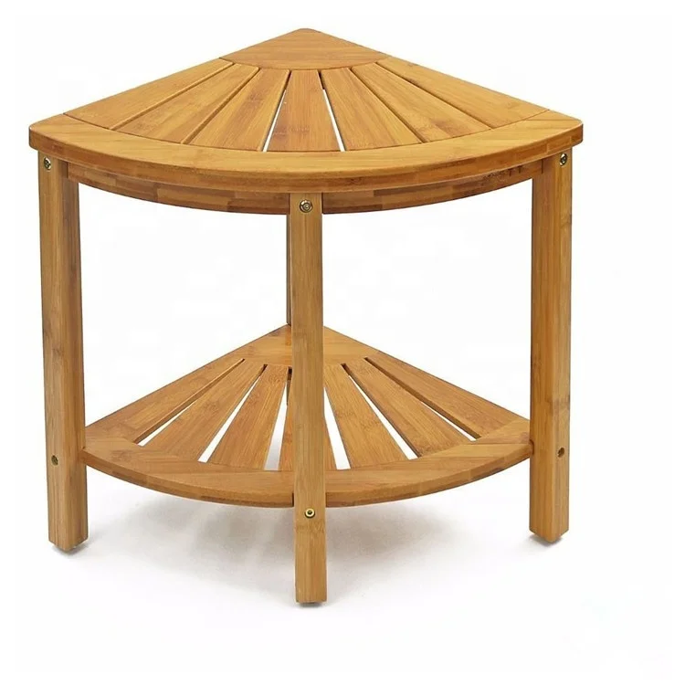 Refined-bam bamboo shower bench