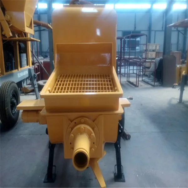 concrete and cement spray on the wall and with diesel engine power machine