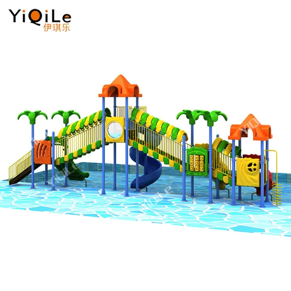 YiQiLe high quality kids water slide combination equipments plastic water slide outdoor tube slide for water park outdoor play