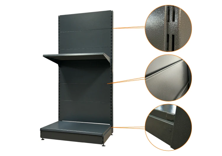supermarket retail Double side convenience store display shelf / rack gondola shelving