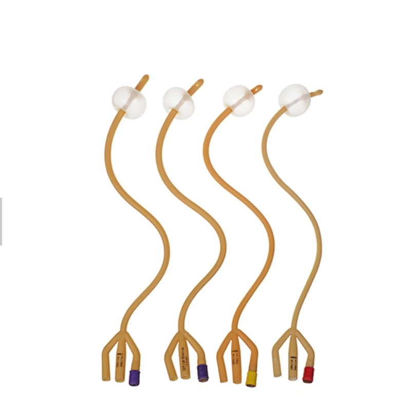 1 2 3 way 16 size french pediatric urinary double lumen catheter types temperature probe sterilization foley catheter