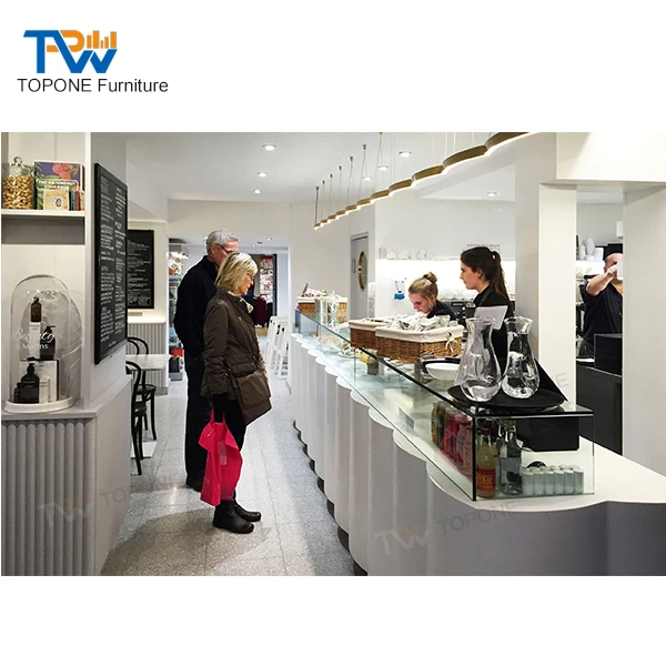 Modern Marble mcdonald Restaurant bar counter Design
