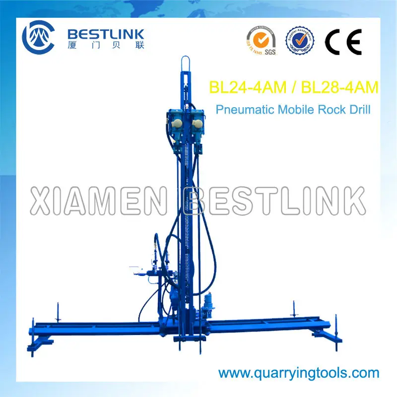 Sales Mining Quarry Pneumatic Line drilling Machine Mobile Rock Drill