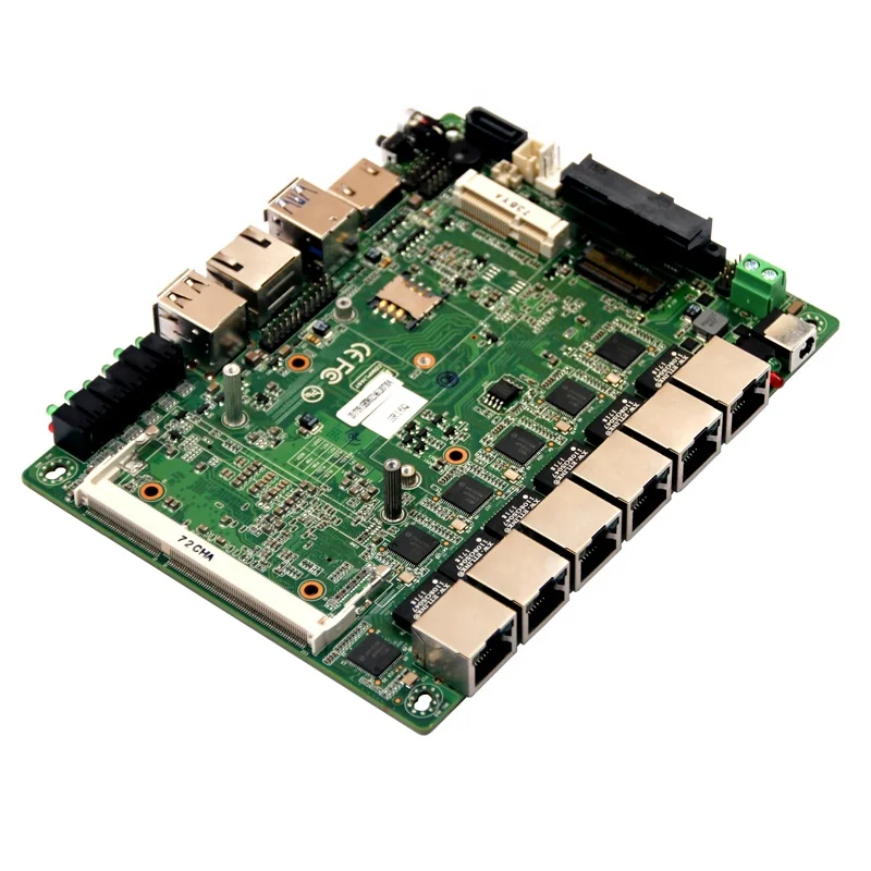 6 LAN firewall router industrial mini itx motherboard with intel I7-4500U processor support pfsense function