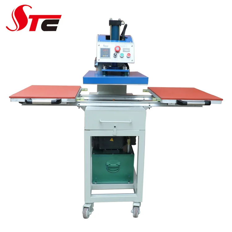 CE Certificate Oil Hydraulic Double Station  Semi Automatic Sublimation Heat Printing Machine 16*24 inch