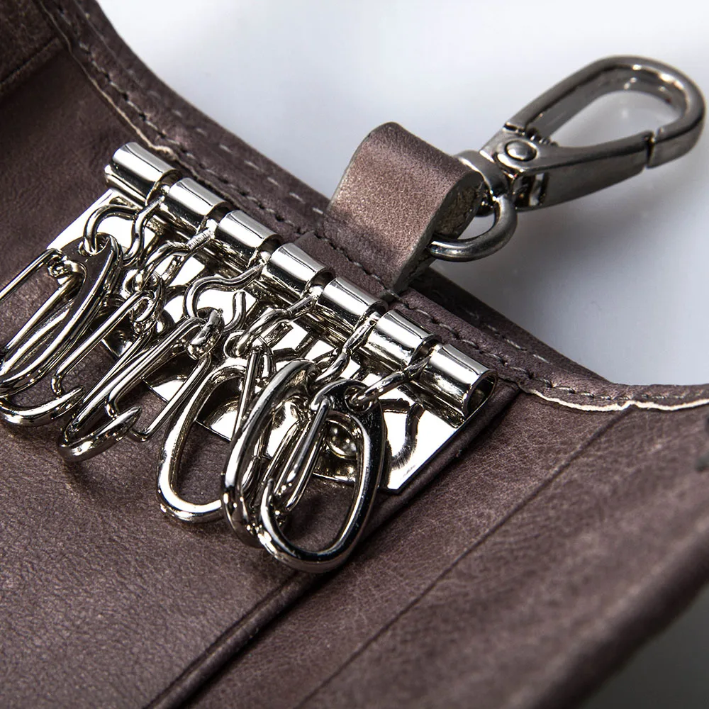 New Update China Supplier Custom Leather Key Chains Holder Wallets Woman Simple Design With Wholesaler Price